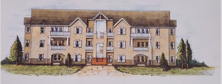 A drawing of the planned Macon Campus Housing 